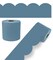 Carson Dellosa 65Ft of Stone Blue Bulletin Board Borders, 1 Roll of Scalloped Trim for Rolling Whiteboard, Cork and Posterboard, Party, Office Decorations, and Classroom Decor